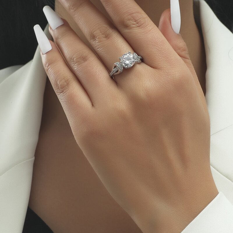 

Zircon Decor Ring, White