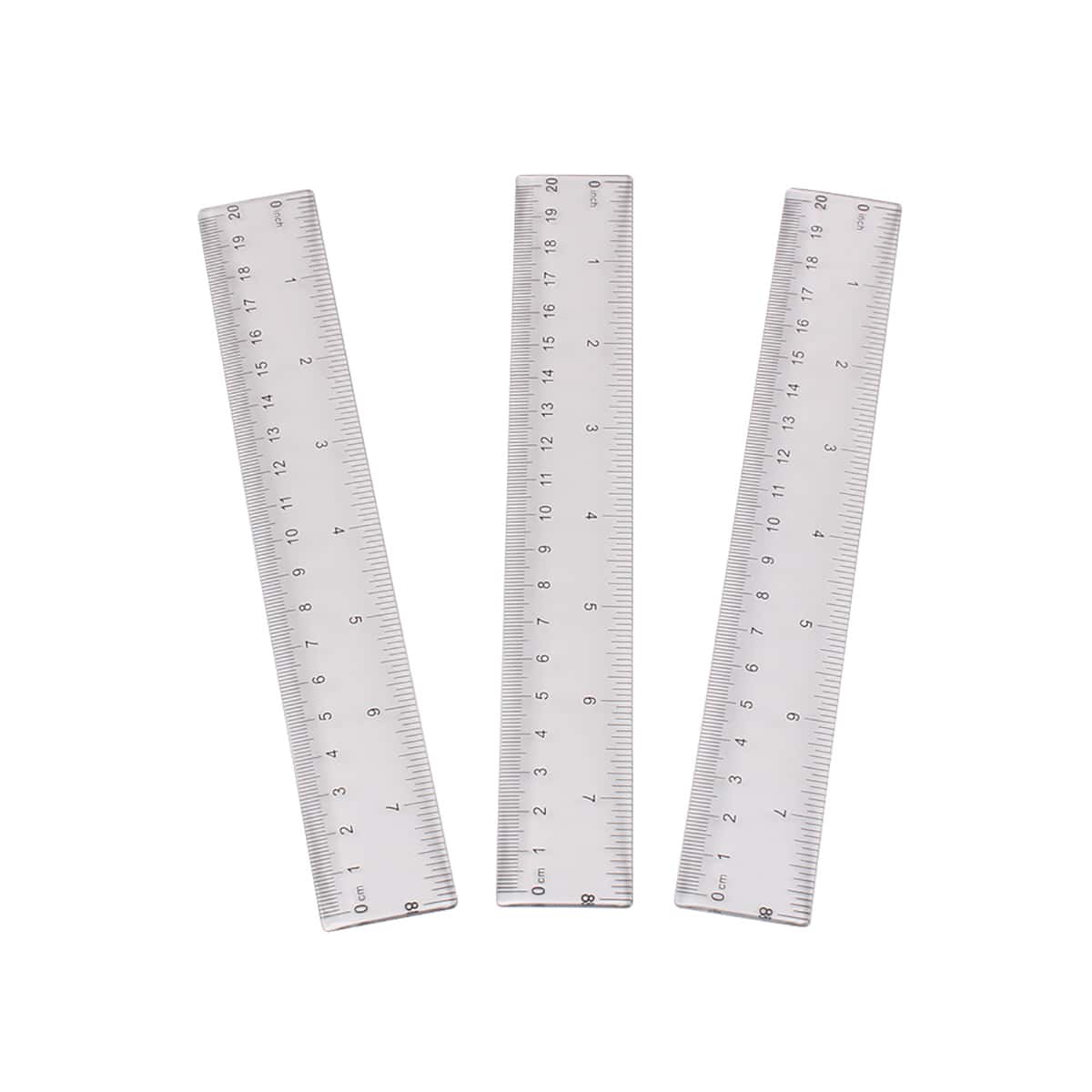 

3pcs Clear Plastic Ruler