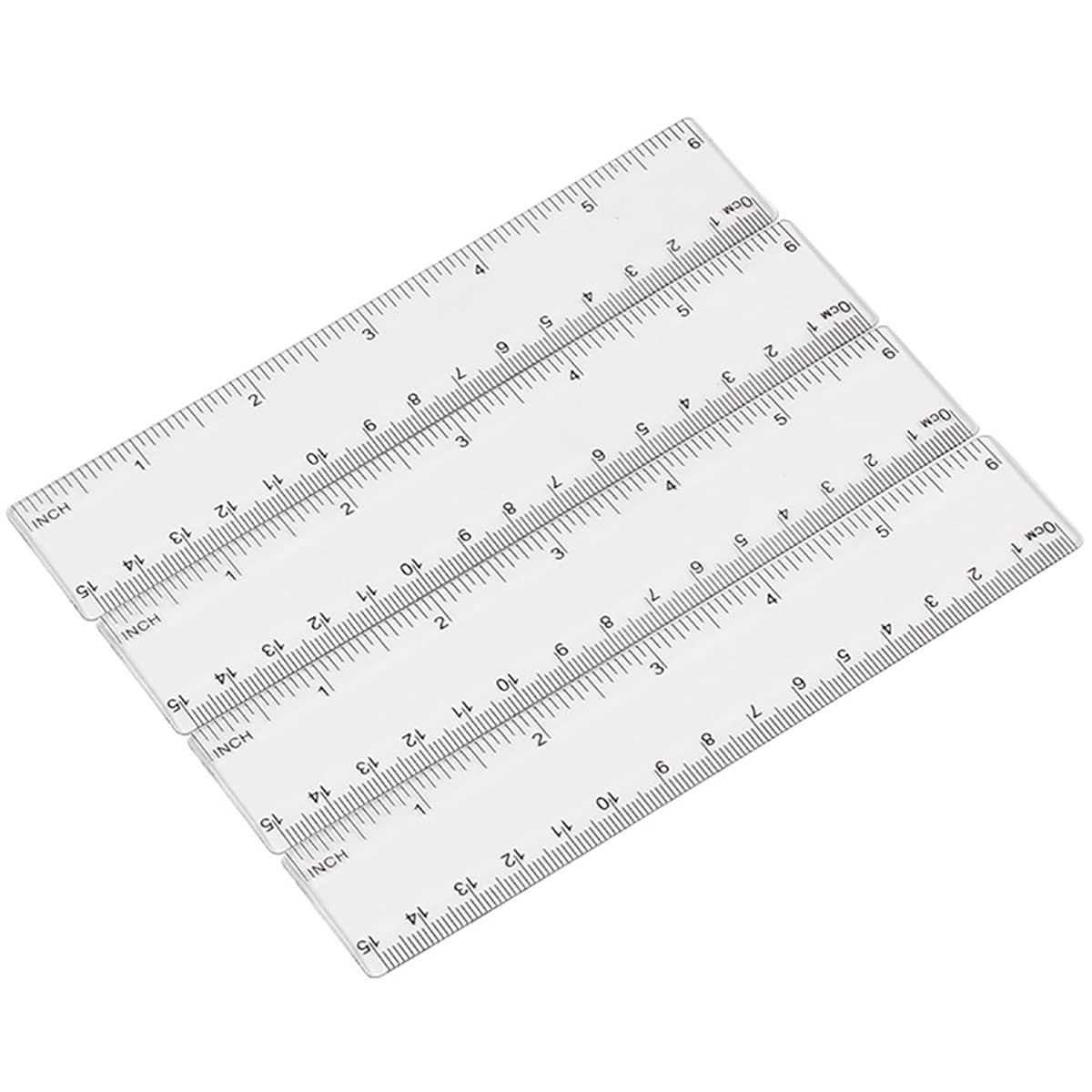 

3pcs Clear Plastic Ruler