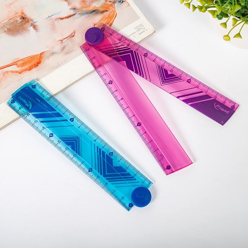 

1pc Random Color Foldable Ruler, Multicolor