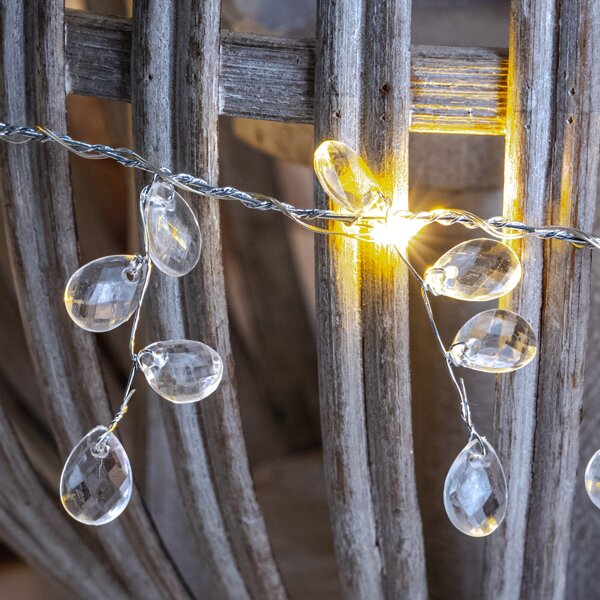 

1pc 1.5m Water Drop String Light, Yellow