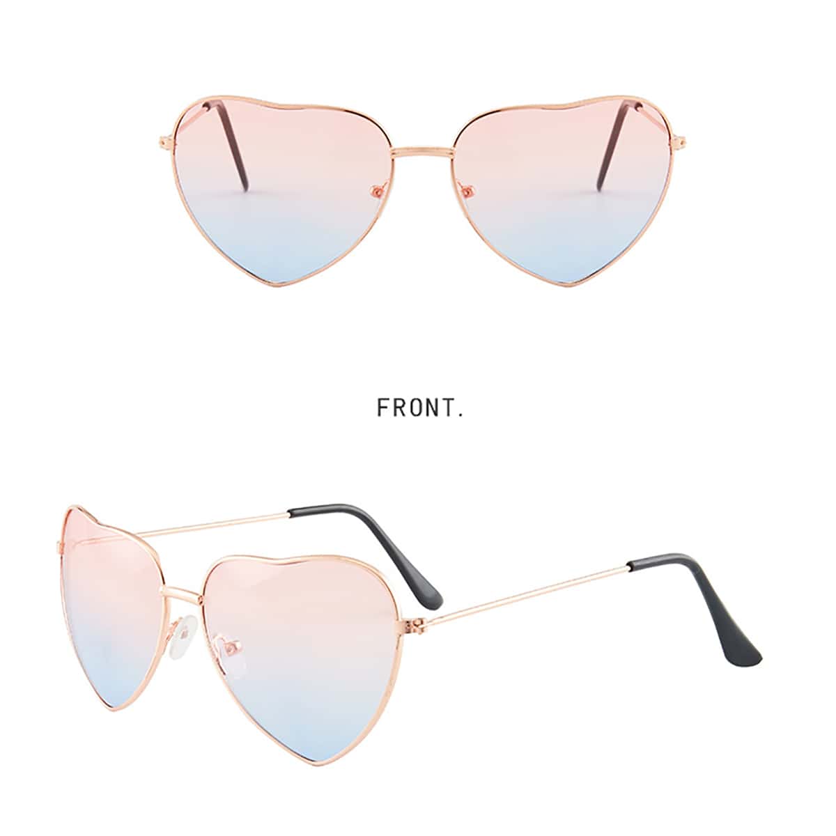 

Ombre Heart Frame Sunglasses
