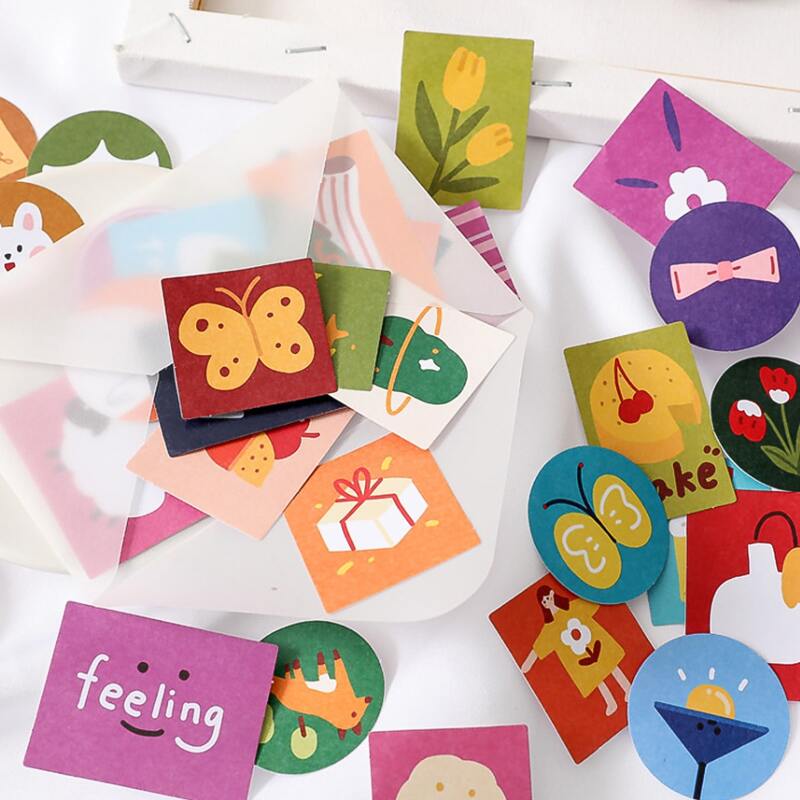 

40pcs Cartoon Graphic Random Sticker, Multicolor