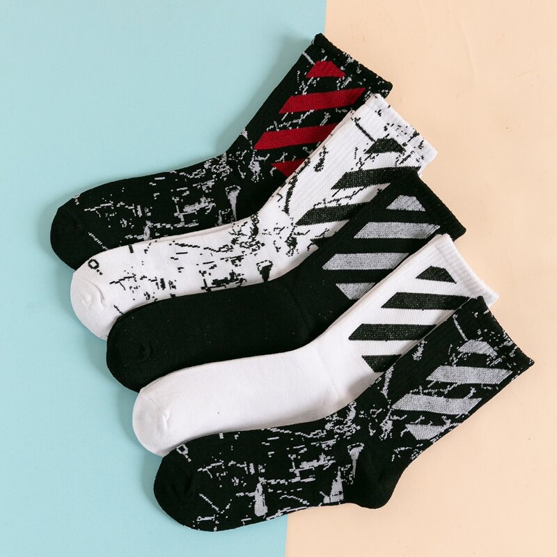 

Guys 5pairs Striped Crew Socks, Multicolor