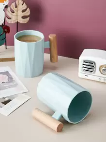 1个带木柄的水杯 回到学校 - 淺藍色 - 查看 3