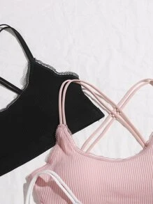 4pack Rib Bra Set - Multicolor - View 4