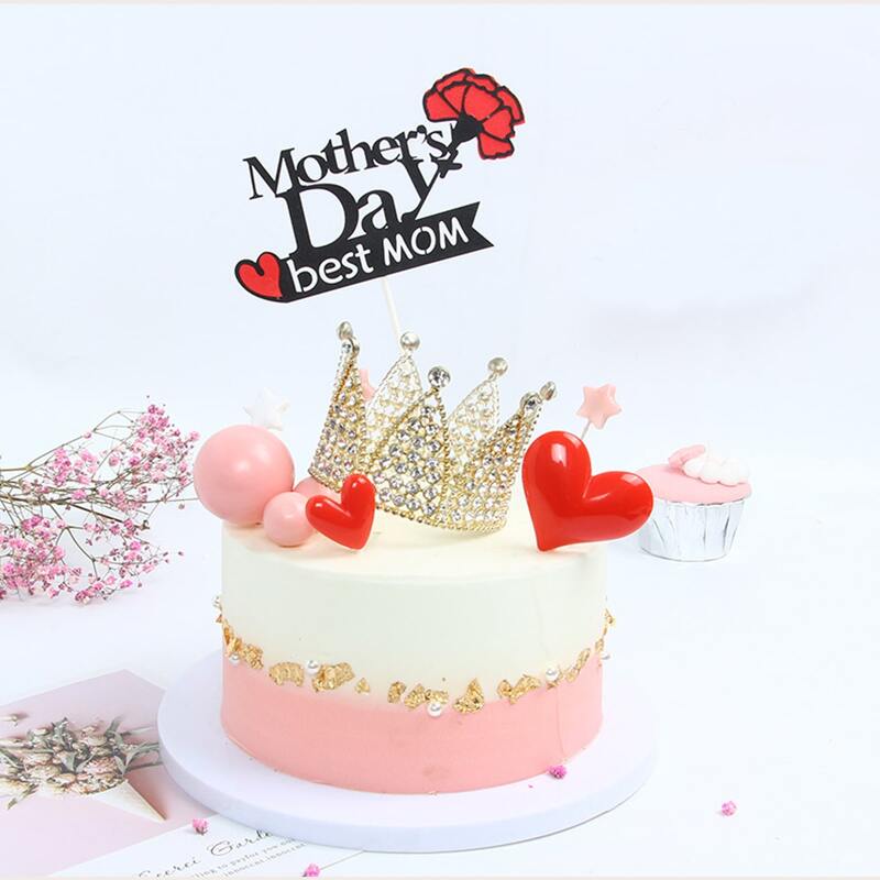 

1pc Mother's Day Cake Topper, Multicolor