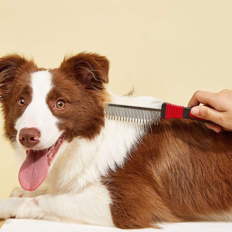 

Stainless Steel Pet Hair Comb, Multicolor