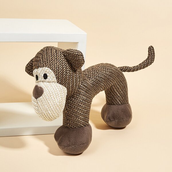 

Monkey Shaped Pet Chew Toy, Brown