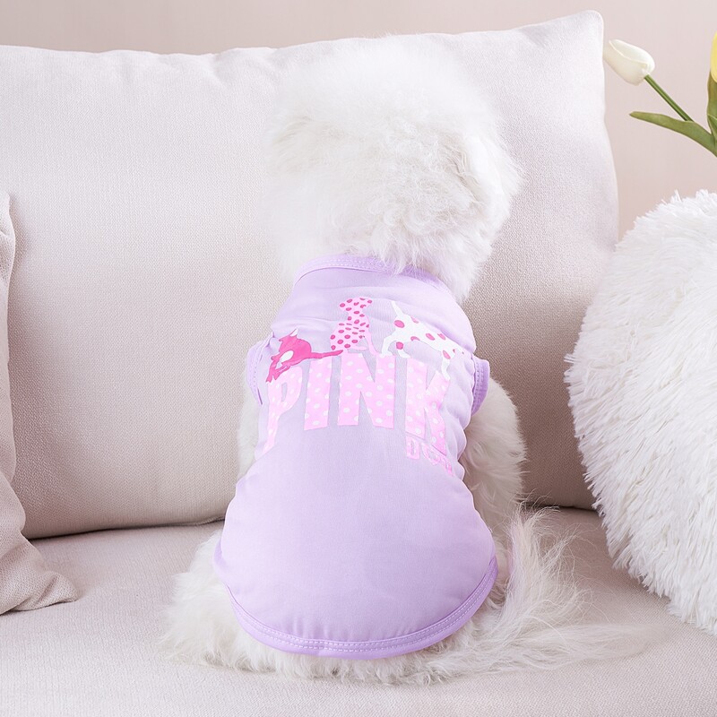 

Animal Pattern Pet Tank, Mauve purple