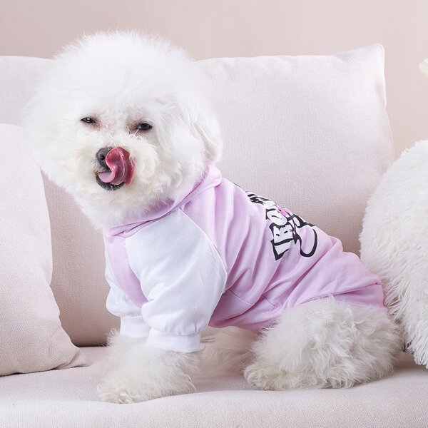 

Basketball Pattern Pet Hoodie, Pink