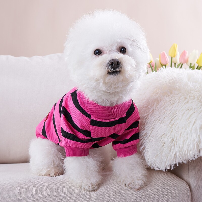 

Striped Pet Sweatshirt, Hot pink
