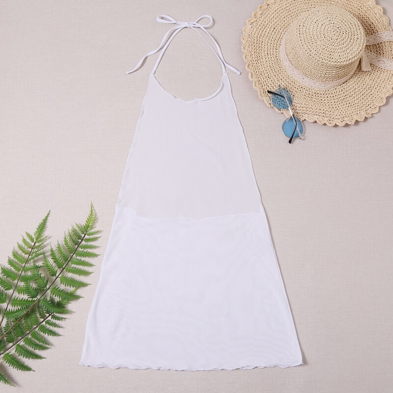 

Solid Sheer Cover Up, White