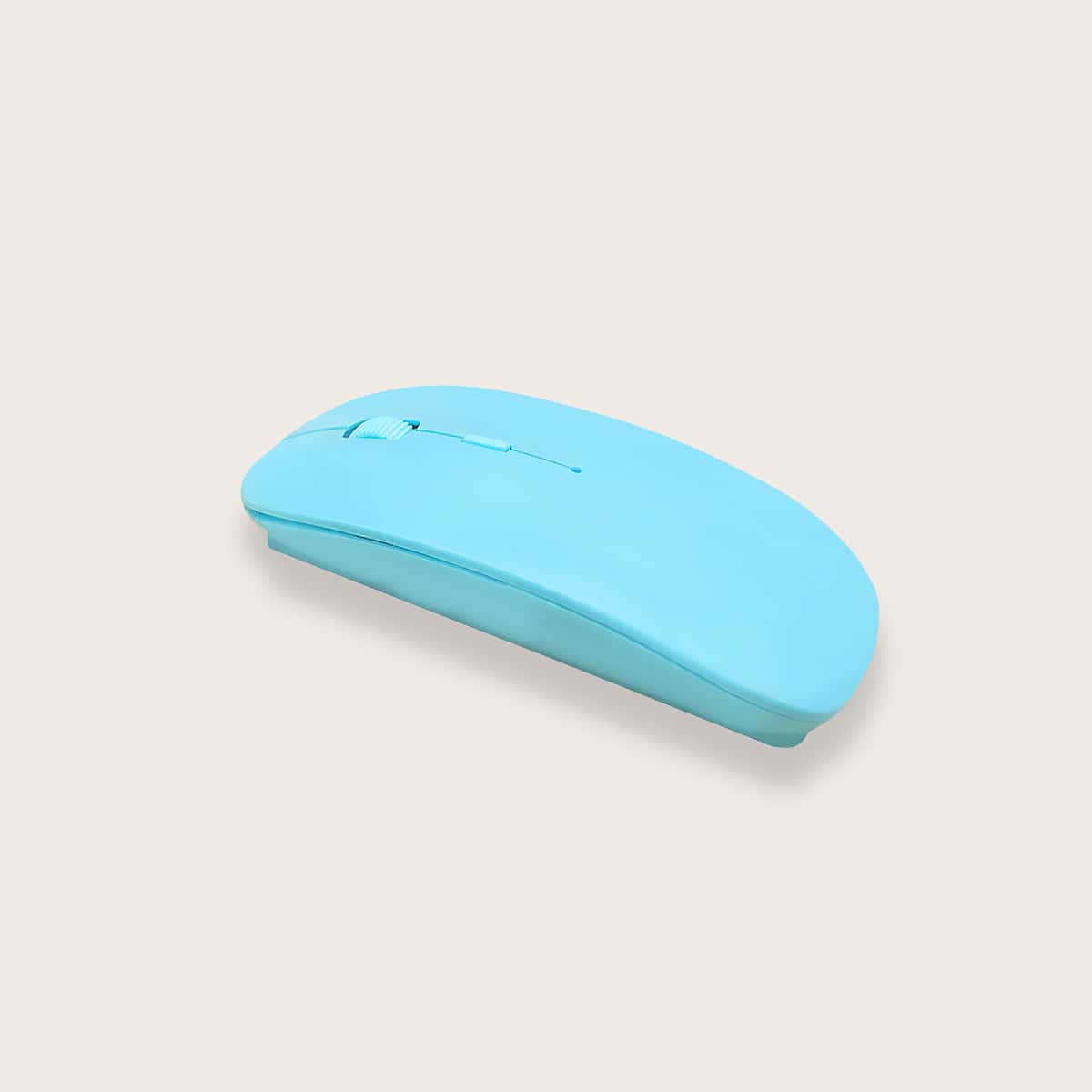 

1pc Solid Wireless Mouse, Blue