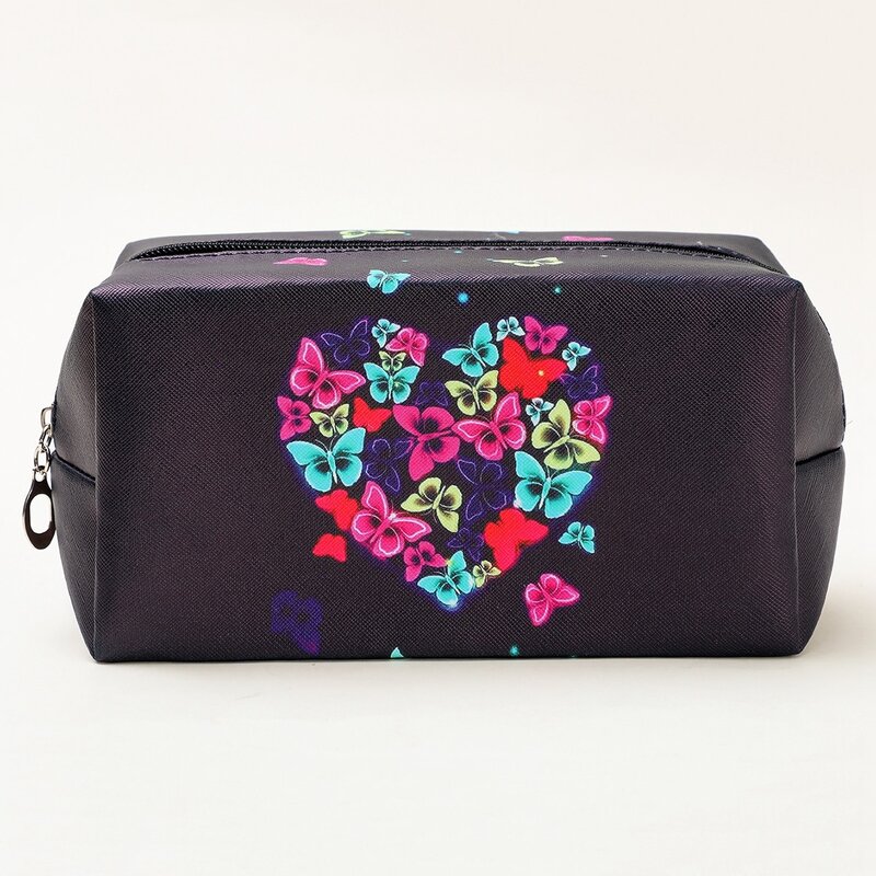 

Colorful Butterfly Print Makeup Bag, Multicolor