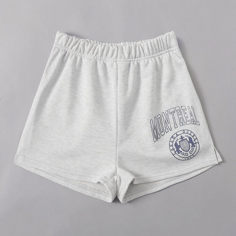 

Letter Graphic Shorts, Light grey
