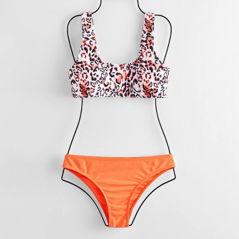 

Leopard Bikini Swimsuit, Multicolor