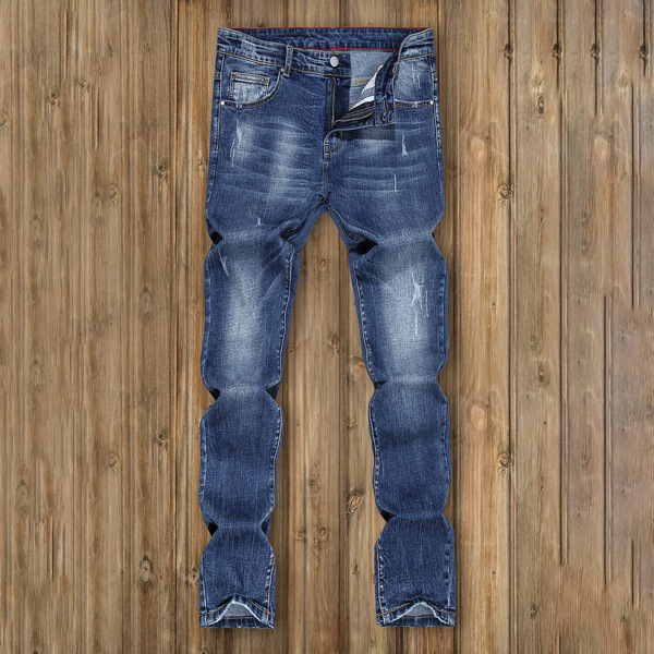 

Men Washed Detail Skinny Jeans, Medium wash