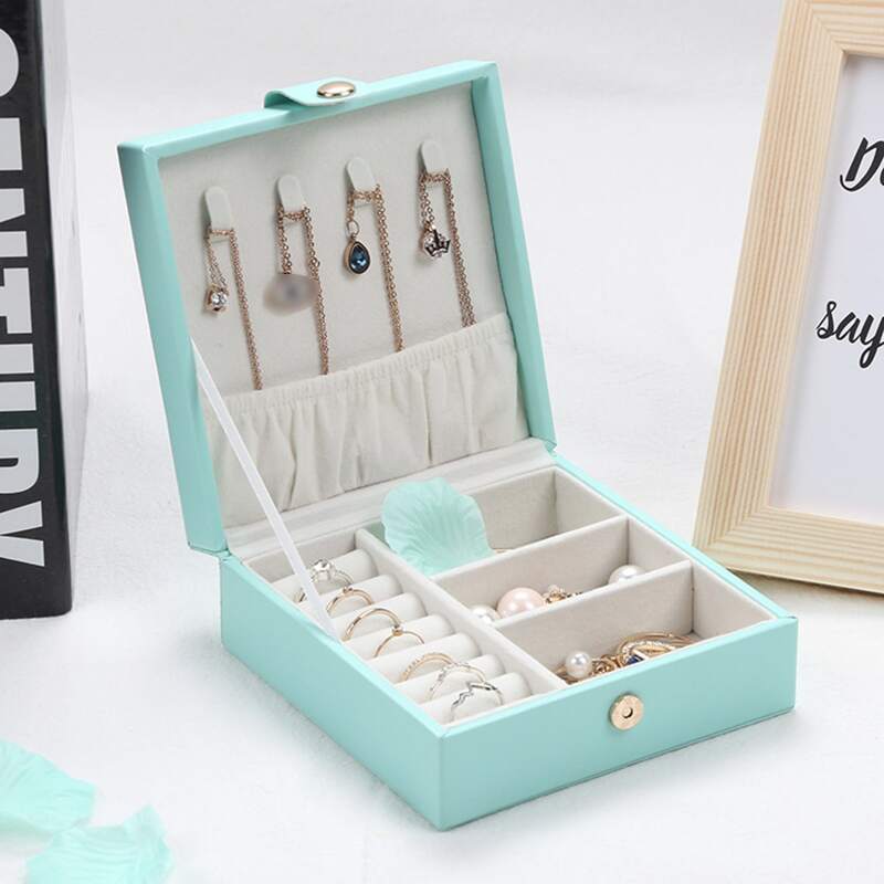 

1pc Random Color Jewelry Storage Box, Multicolor