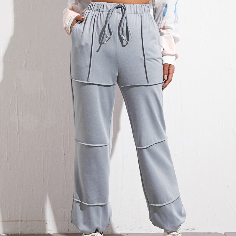 

Drawstring Waist Sweatpants, Light grey