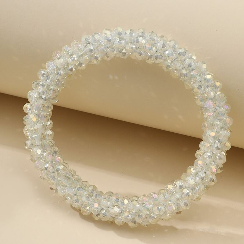 

Crystal Beaded Bracelet, White