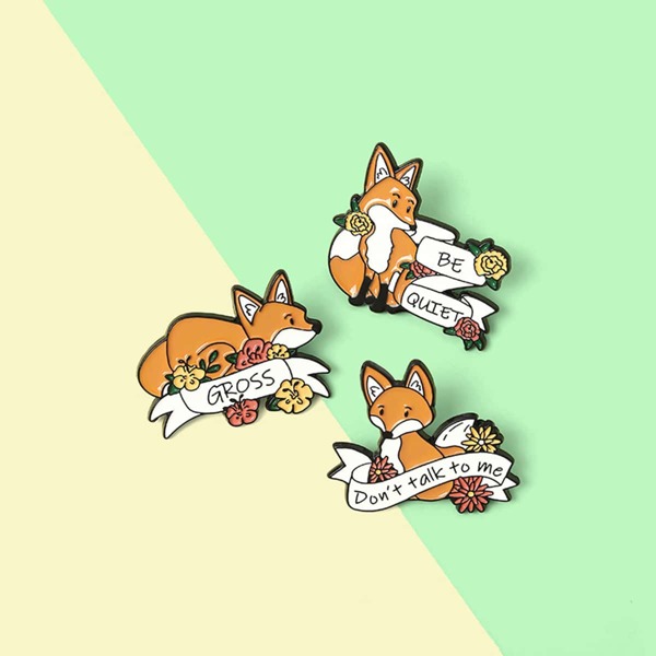 

3pcs Kids Cartoon Design Brooch, Multicolor