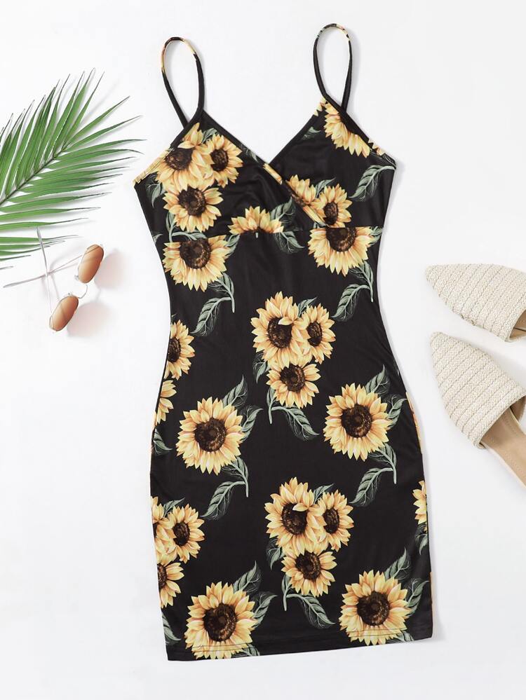 shein sunflower dress