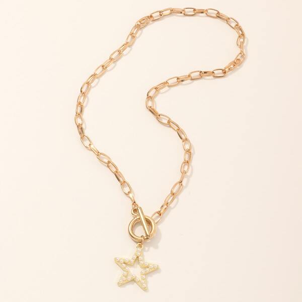 

Girls Star Charm Necklace, Gold