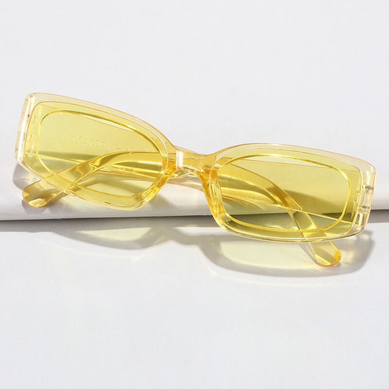 

Guys Rectangle Frame Sunglasses, Yellow