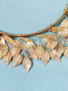 Băng đô trang trí hình lá - Vàng - Xem 4