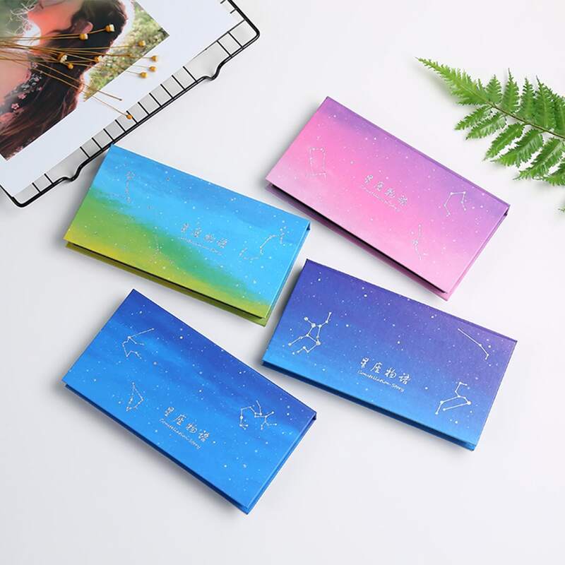 

1box Galaxy Pattern Random Sticky Note, Multicolor