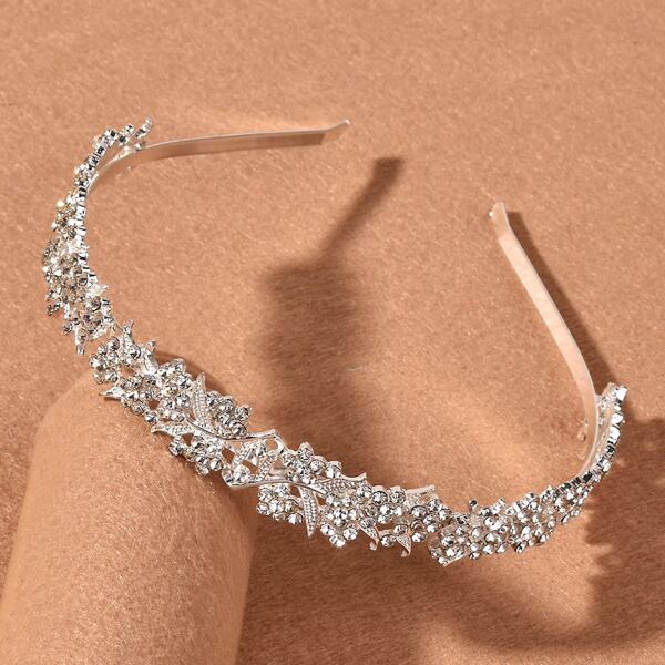 

Rhinestone Decor Headband, Silver
