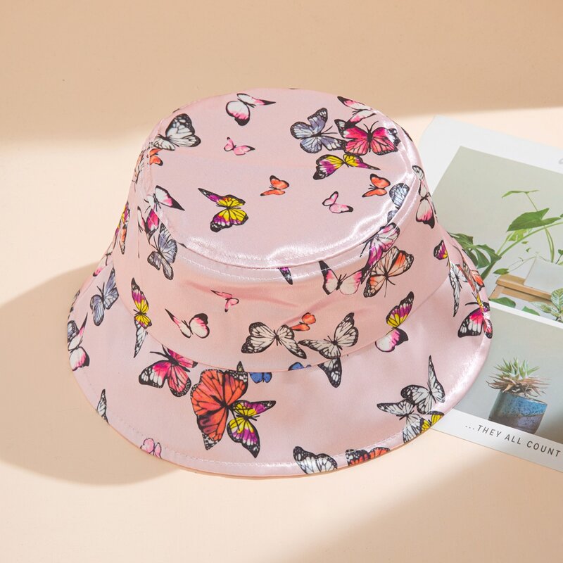 

Butterfly Bucket Hat, Baby pink
