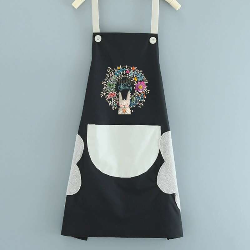 

Rabbit Print Waterproof Apron, Multicolor