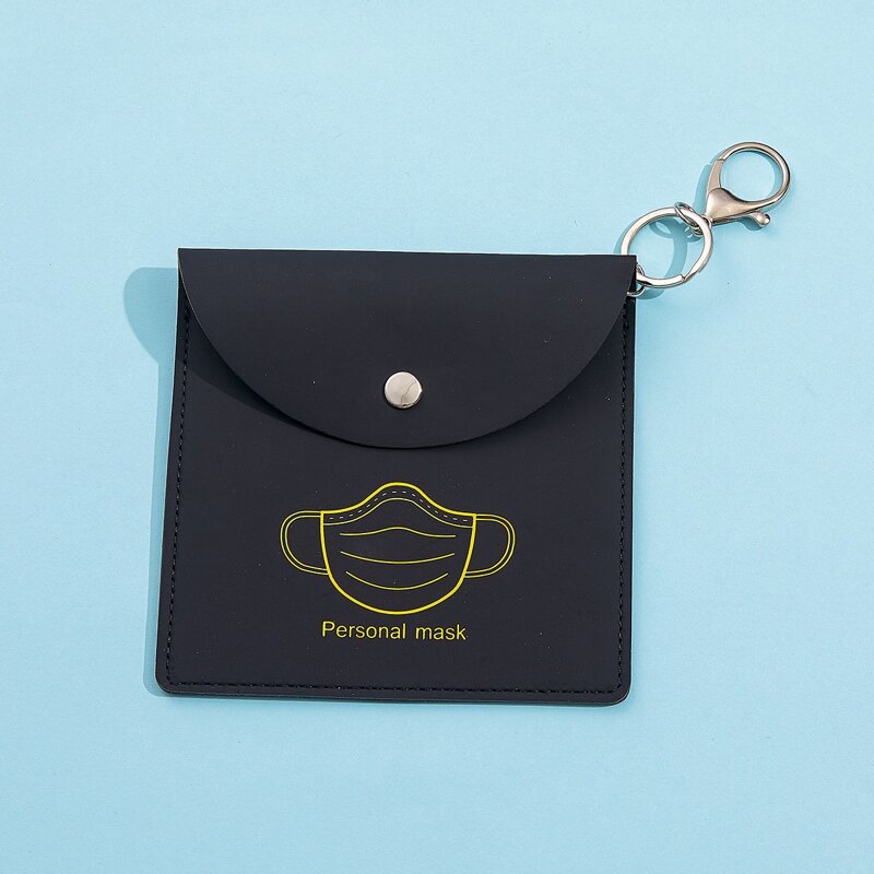 

Guys Face Mask Bag Charm Keychain, Black