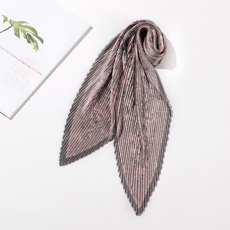 

Paisley Pattern Plisse scarf, Pink