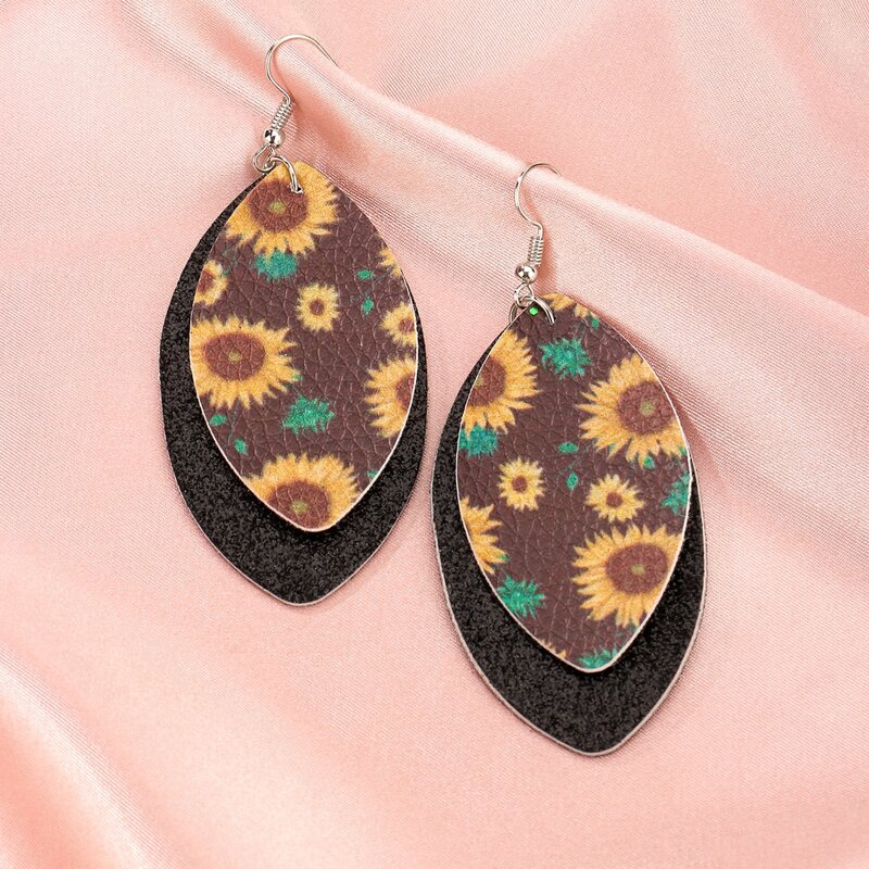 

Sunflower Geo Drop Earrings, Multicolor