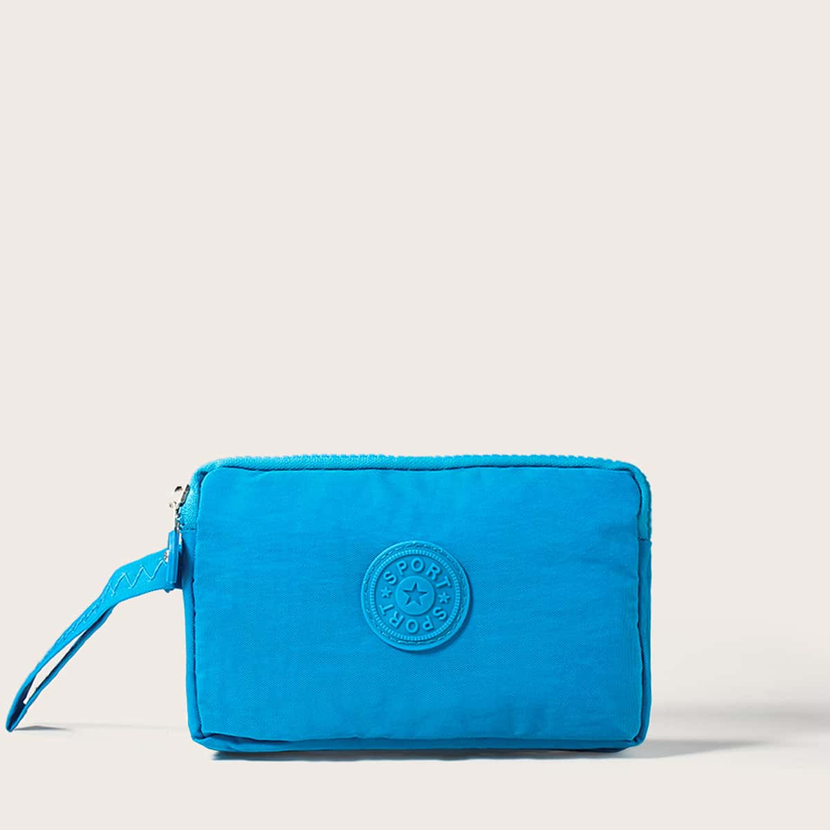 

Canvas Wristlet Bag, Mint blue