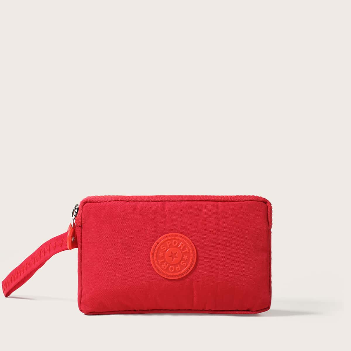 

Canvas Wristlet Bag, Red