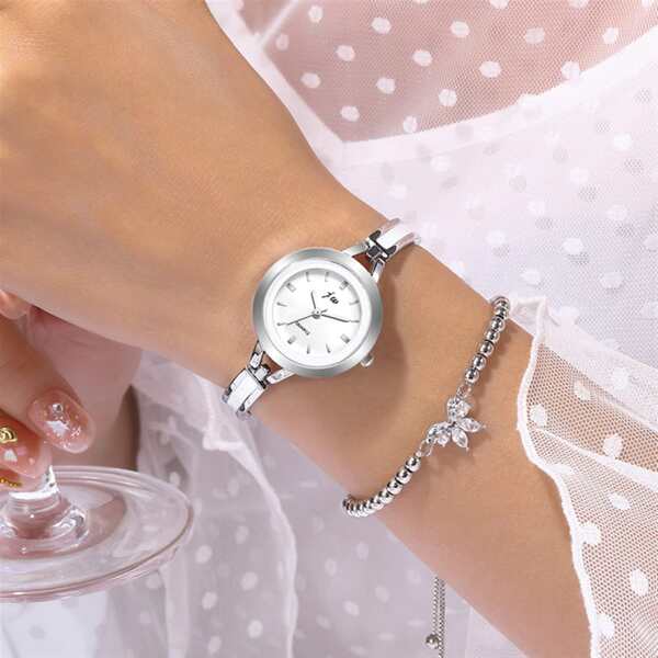 

1pc Pointer Quartz Watch & 1pc Bracelet