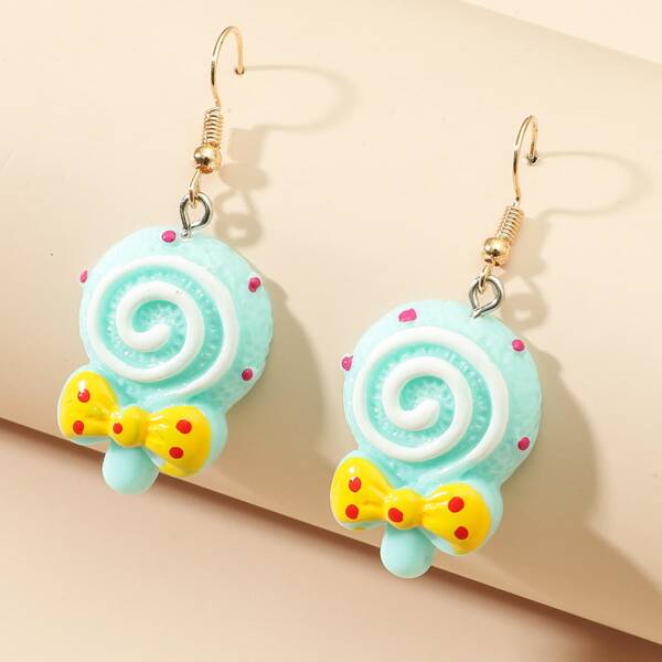 

Lollipop Design Drop Earrings, Multicolor
