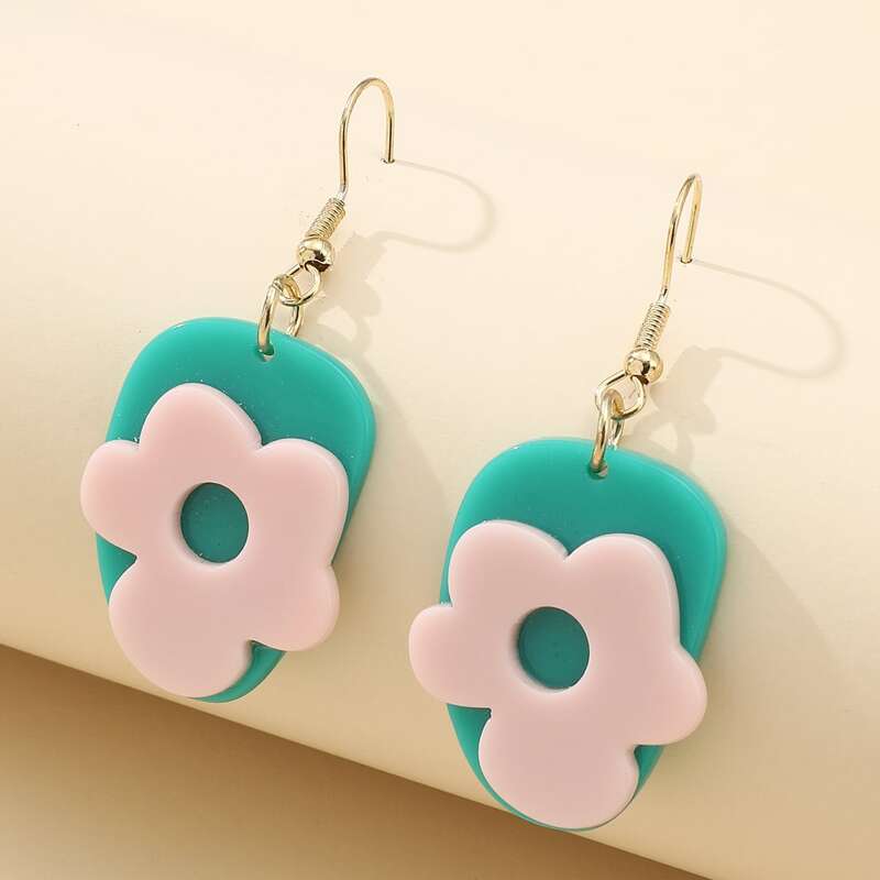 

Floral Drop Earrings, Multicolor