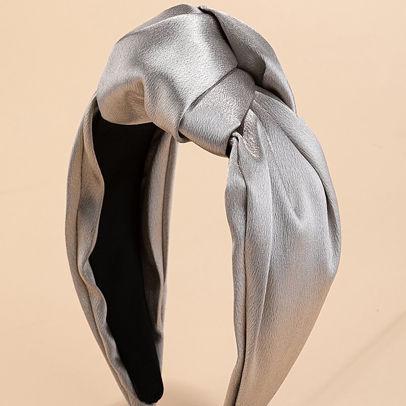 

Solid Knot Headband, Light grey