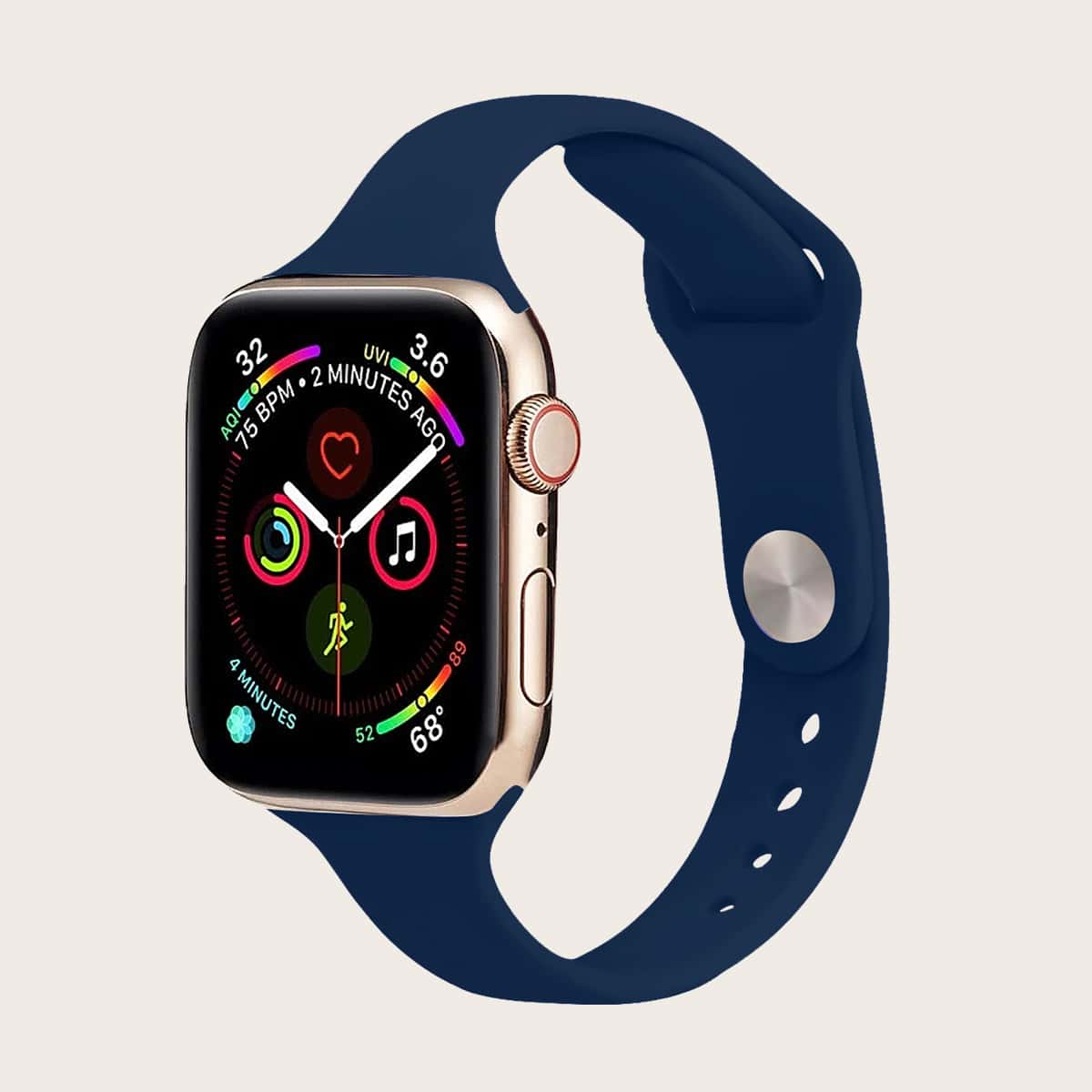 

Silicone Apple Watchband, Navy blue