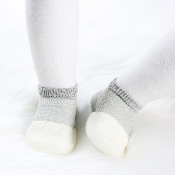 

Baby Boy Two Tone Knit Sneakers, Grey