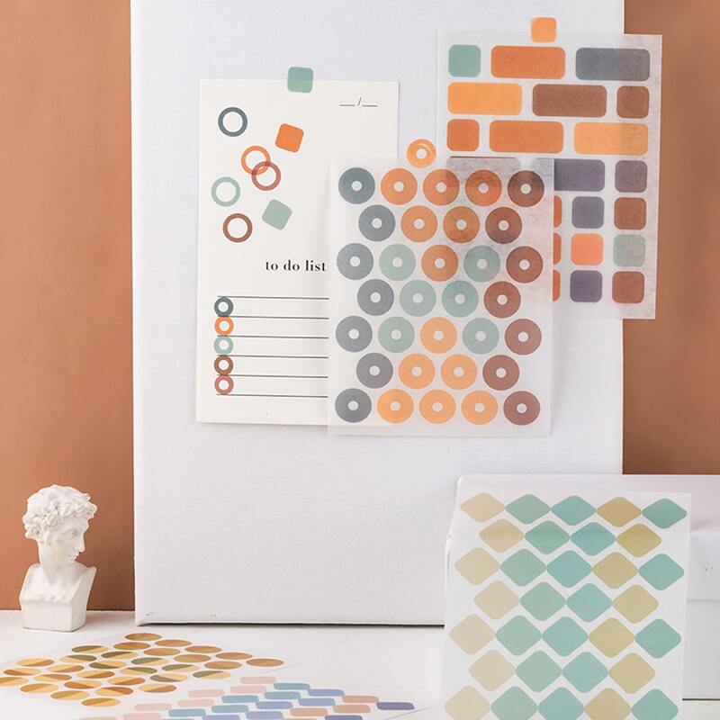 

10sheets Random Pattern DIY Sticker, Multicolor