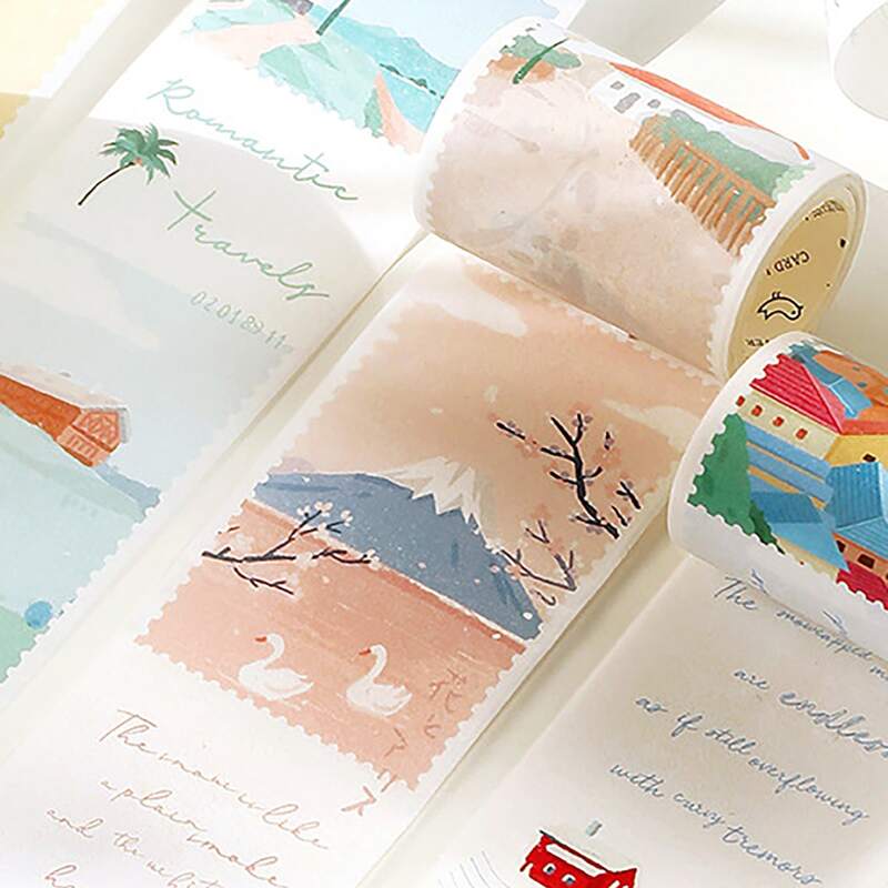 

1roll Cartoon Graphic Random DIY Tape, Multicolor
