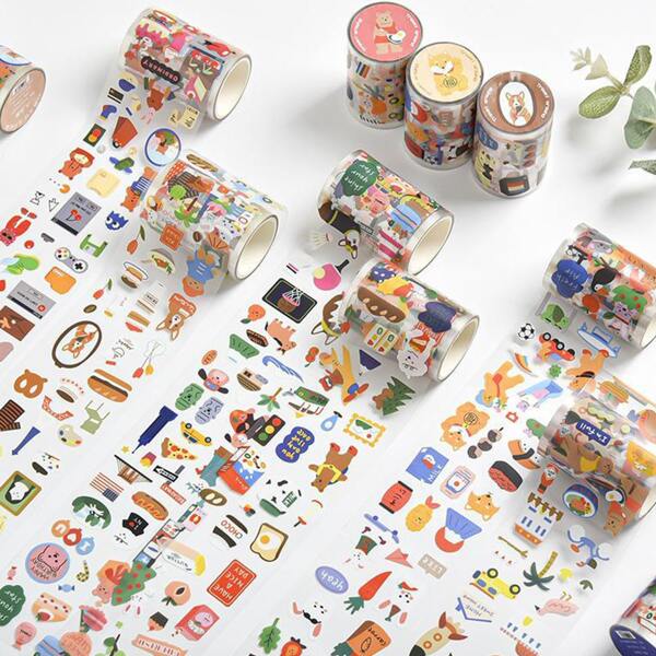 

1pc Cartoon Graphic Random Sticker, Multicolor
