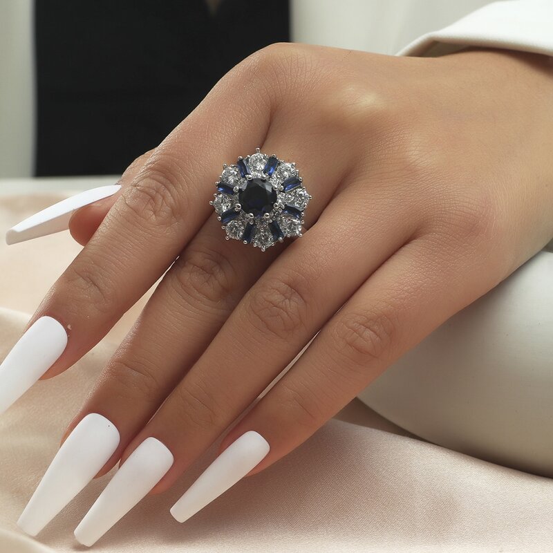 

Zircon Decor Ring, Multicolor