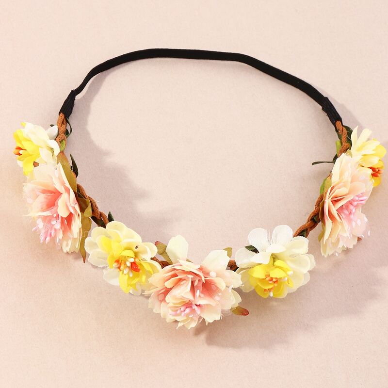 

Flower Decor Hair Band, Yellow